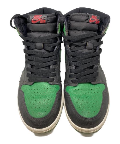 NIKE（ナイキ）NIKE (ナイキ) AIR JORDAN 1 RETRO HIGH OG ブラック×グリーン サイズ:28㎝の古着・服飾アイテム