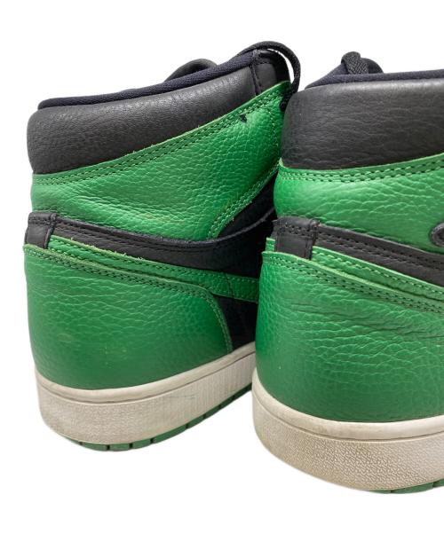 NIKE（ナイキ）NIKE (ナイキ) AIR JORDAN 1 RETRO HIGH OG ブラック×グリーン サイズ:28㎝の古着・服飾アイテム