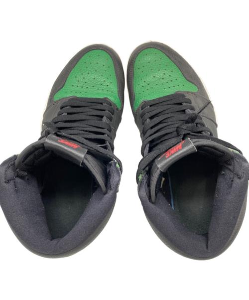 NIKE（ナイキ）NIKE (ナイキ) AIR JORDAN 1 RETRO HIGH OG ブラック×グリーン サイズ:28㎝の古着・服飾アイテム
