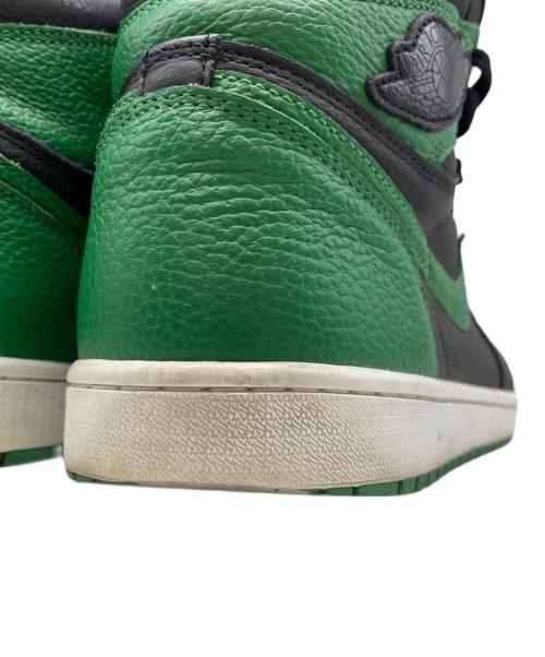 NIKE（ナイキ）NIKE (ナイキ) AIR JORDAN 1 RETRO HIGH OG ブラック×グリーン サイズ:28㎝の古着・服飾アイテム