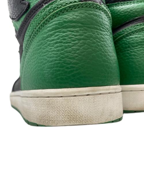 NIKE（ナイキ）NIKE (ナイキ) AIR JORDAN 1 RETRO HIGH OG ブラック×グリーン サイズ:28㎝の古着・服飾アイテム