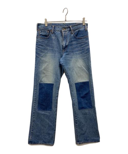 PABLO VINCI（パブロビンチ）PABLO VINCI (パブロビンチ) ニーパッチリメイクデニムパンツ インディゴ サイズ:Lの古着・服飾アイテム
