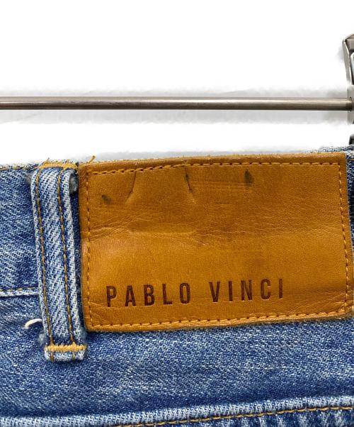 PABLO VINCI（パブロビンチ）PABLO VINCI (パブロビンチ) ニーパッチリメイクデニムパンツ インディゴ サイズ:Lの古着・服飾アイテム