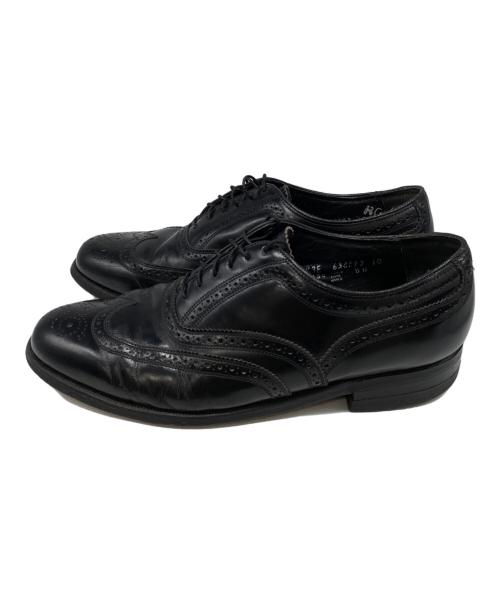 Florsheim（フローシャイム）Florsheim (フローシャイム) ウィングチップシューズ ブラック サイズ:7 1/2 3Eの古着・服飾アイテム