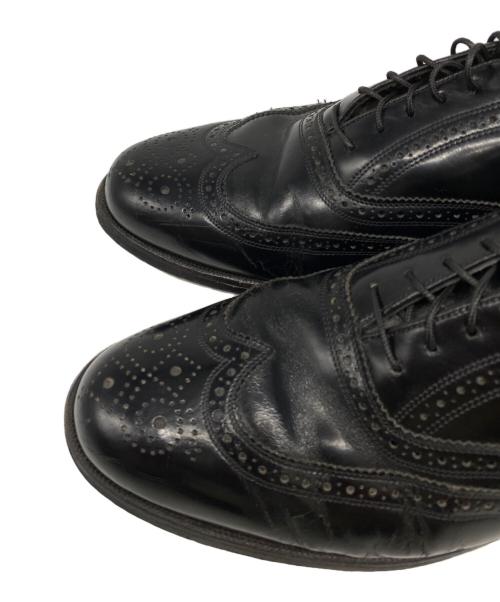 Florsheim（フローシャイム）Florsheim (フローシャイム) ウィングチップシューズ ブラック サイズ:7 1/2 3Eの古着・服飾アイテム