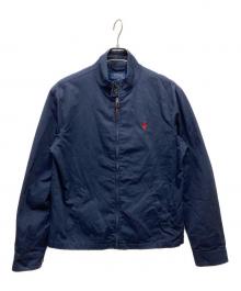 POLO RALPH LAUREN（ポロ・ラルフローレン）の古着「裏チェックスイングトップ ポニー刺繍」｜ネイビー
