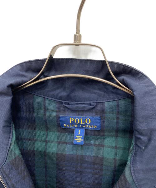 POLO RALPH LAUREN（ポロ・ラルフローレン）POLO RALPH LAUREN (ポロ・ラルフローレン) 裏チェックスイングトップ ポニー刺繍 ネイビー サイズ:Sの古着・服飾アイテム