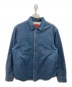 SUPREMEシュプリーム）の古着「18AW Sherpa Lined Denim Shirt」｜インディゴ