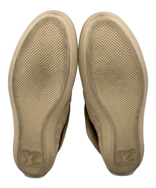 LOUIS VUITTON（ルイ ヴィトン）LOUIS VUITTON (ルイ ヴィトン) モノグラム型押しスウェードタッセルブーツ ベージュ サイズ:38の古着・服飾アイテム