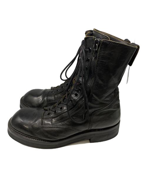 JULIUS（ユリウス）JULIUS (ユリウス) Chaos Double zip combat Boots カオスダブルジップコンバットブーツ ブラック サイズ:7の古着・服飾アイテム
