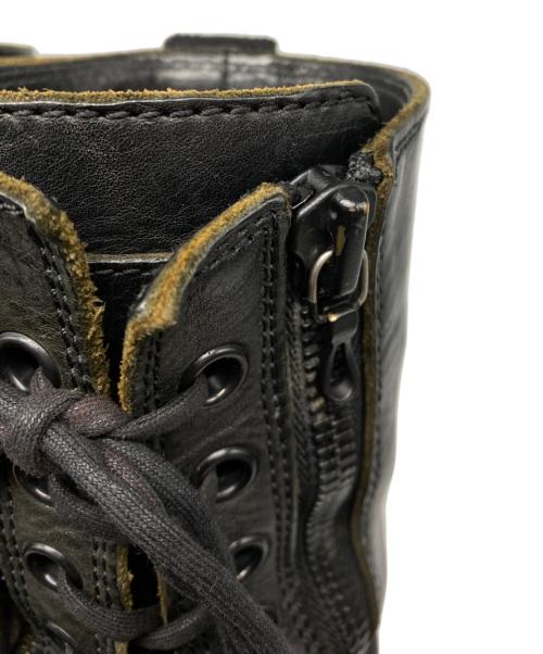 JULIUS（ユリウス）JULIUS (ユリウス) Chaos Double zip combat Boots カオスダブルジップコンバットブーツ ブラック サイズ:7の古着・服飾アイテム
