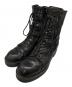JULIUS（ユリウス）の古着「Chaos Double zip combat Boots カオスダブルジップコンバットブーツ」｜ブラック
