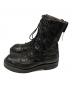 JULIUS (ユリウス) Chaos Double zip combat Boots カオスダブルジップコンバットブーツ ブラック サイズ:7：40000円