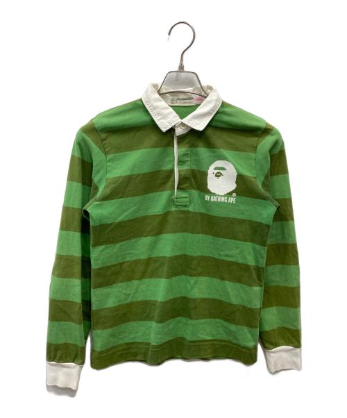 A BATHING APE（アベイシングエイプ）A BATHING APE (アベイシングエイプ) ポロシャツ グリーン サイズ:Sの古着・服飾アイテム