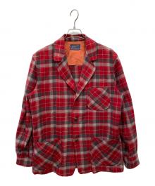 PENDLETON（ペンドルトン）の古着「50s ウールテーラードジャケット」｜レッド