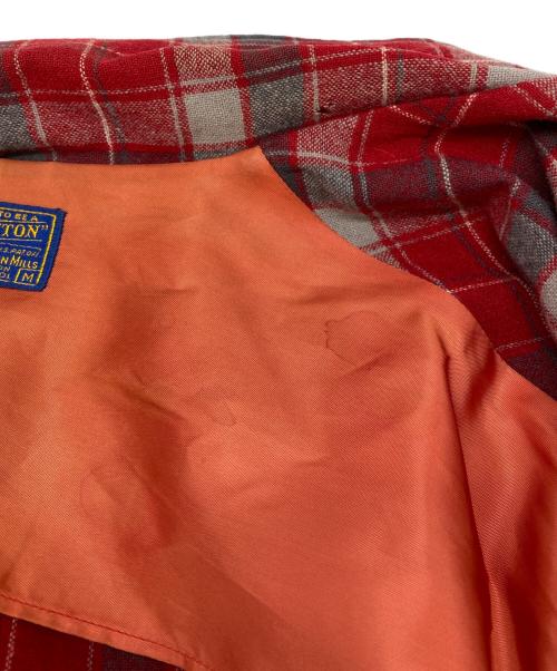 PENDLETON（ペンドルトン）PENDLETON (ペンドルトン) 50s ウールテーラードジャケット レッド サイズ:Mの古着・服飾アイテム
