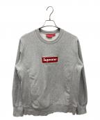 SUPREMEシュプリーム）の古着「15AW Box Logo Crewneck ボックスロゴクルーネックスウェット」｜グレー