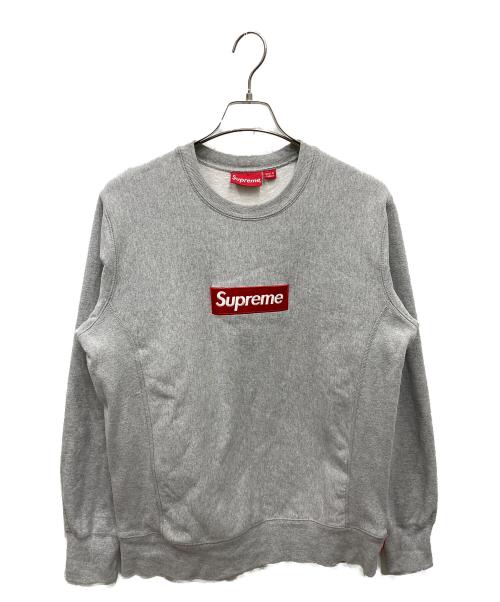 SUPREME（シュプリーム）SUPREME (シュプリーム) 15AW Box Logo Crewneck ボックスロゴクルーネックスウェット グレー サイズ:Mの古着・服飾アイテム