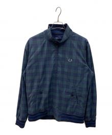 FRED PERRY（フレッドペリー）の古着「HARRINGTON JACKET」｜グリーン×ネイビー