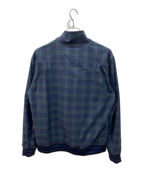 FRED PERRY（フレッドペリー）FRED PERRY (フレッドペリー) HARRINGTON JACKET グリーン×ネイビー サイズ:XLの古着・服飾アイテム