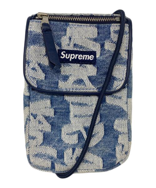 SUPREME（シュプリーム）SUPREME (シュプリーム) 22SS Jacquard Denim Neck Pouch ジャガードデニムネックポーチ ショルダーバッグ インディゴの古着・服飾アイテム