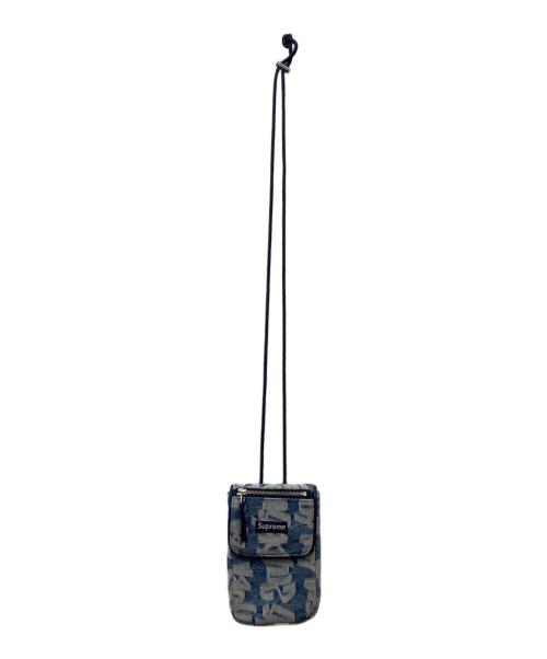 SUPREME（シュプリーム）SUPREME (シュプリーム) 22SS Jacquard Denim Neck Pouch ジャガードデニムネックポーチ ショルダーバッグ インディゴの古着・服飾アイテム