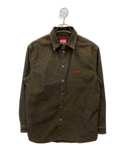 DIESEL（ディーゼル）DIESEL (ディーゼル) D-SIMPLY-OVERシャツ オリーブ サイズ:XSの古着・服飾アイテム