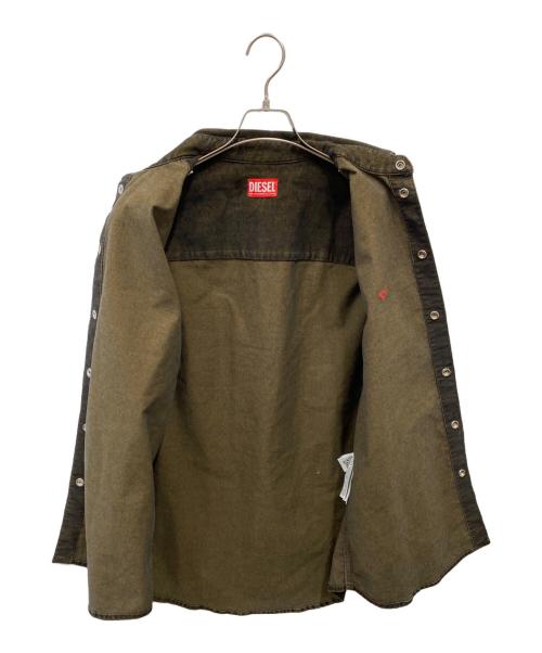 DIESEL（ディーゼル）DIESEL (ディーゼル) D-SIMPLY-OVERシャツ オリーブ サイズ:XSの古着・服飾アイテム