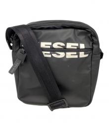 DIESEL（ディーゼル）の古着「ロゴナイロンショルダーバッグ」｜ブラック