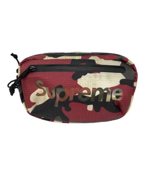 SUPREME（シュプリーム）Supreme (シュプリーム) 21SS Waist Bag Camo レッドの古着・服飾アイテム