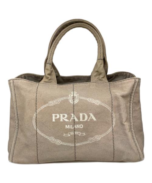 PRADA（プラダ）PRADA (プラダ) カナパ キャンバストートバッグ ベージュの古着・服飾アイテム