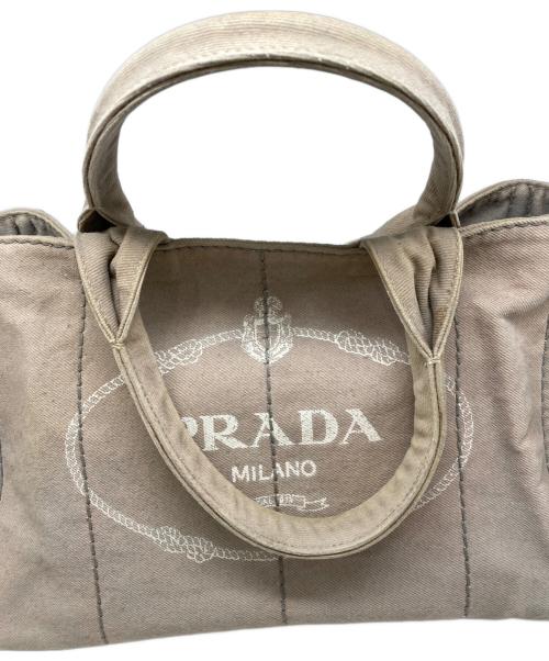 PRADA（プラダ）PRADA (プラダ) カナパ キャンバストートバッグ ベージュの古着・服飾アイテム
