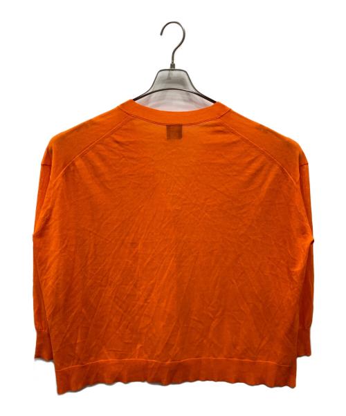 Spick and Span（スピック＆スパン）Spick and Span (スピック＆スパン) ICE FINE Vネックカーディガン オレンジ サイズ:FREEの古着・服飾アイテム