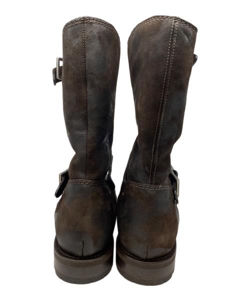 JIMMY CHOO（ジミーチュウ）JIMMY CHOO (ジミーチュウ) スウェードエンジニアブーツ ブラウン サイズ:SIZE 42の古着・服飾アイテム