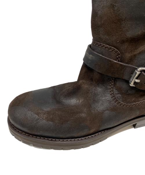 JIMMY CHOO（ジミーチュウ）JIMMY CHOO (ジミーチュウ) スウェードエンジニアブーツ ブラウン サイズ:SIZE 42の古着・服飾アイテム