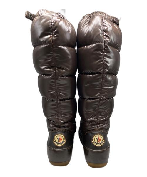 MONCLER（モンクレール）MONCLER (モンクレール) ダウンブーツ ブラウン サイズ:39の古着・服飾アイテム