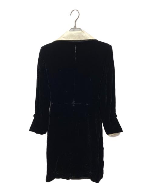 Christian Dior（クリスチャン ディオール）Christian Dior (クリスチャン ディオール) ベロアワンピース ブラック サイズ:9の古着・服飾アイテム
