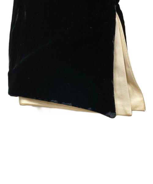 Christian Dior（クリスチャン ディオール）Christian Dior (クリスチャン ディオール) ベロアワンピース ブラック サイズ:9の古着・服飾アイテム