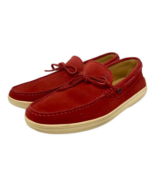 TOD'S（トッズ）TOD'S (トッズ) デッキシューズ レッド サイズ:7の古着・服飾アイテム