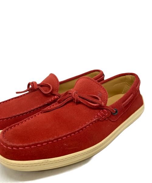 TOD'S（トッズ）TOD'S (トッズ) デッキシューズ レッド サイズ:7の古着・服飾アイテム
