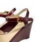中古・古着 PRADA (プラダ) ストラップサンダル レッド サイズ:39：6000円