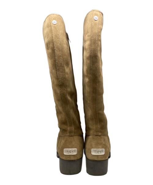 UGG（アグ）UGG (アグ) サイドジップムートンロングブーツ ベージュ サイズ:25の古着・服飾アイテム