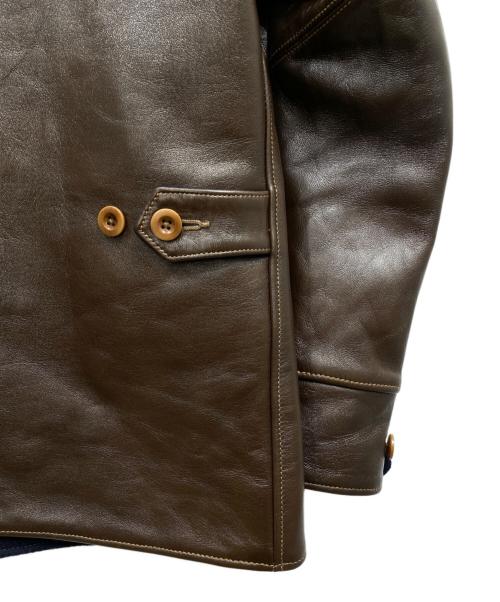 COLIMBO（コリンボ）COLIMBO (コリンボ) STOCKMANS' LEATHER COAT -30's ストックマンズレザーコート ジャケット ブラウン サイズ:40の古着・服飾アイテム