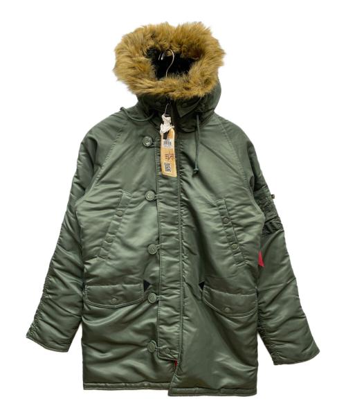 ALPHA INDUSTRIES（アルファインダストリーズ）ALPHA INDUSTRIES (アルファインダストリーズ) N‐3Bジャケット グリーン サイズ:Mの古着・服飾アイテム