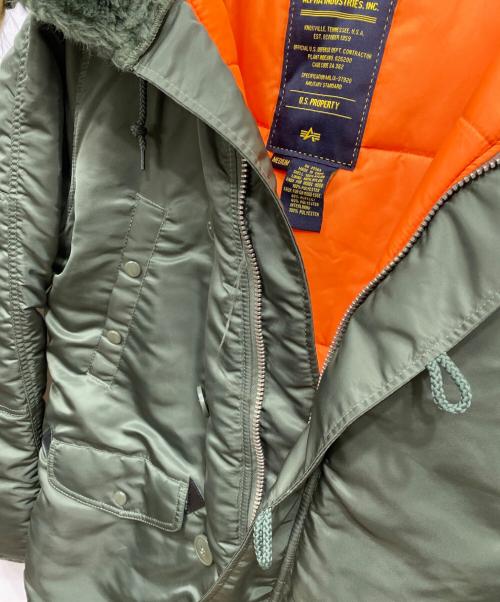 ALPHA INDUSTRIES（アルファインダストリーズ）ALPHA INDUSTRIES (アルファインダストリーズ) N‐3Bジャケット グリーン サイズ:Mの古着・服飾アイテム
