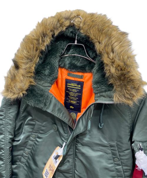 ALPHA INDUSTRIES（アルファインダストリーズ）ALPHA INDUSTRIES (アルファインダストリーズ) N‐3Bジャケット グリーン サイズ:Mの古着・服飾アイテム