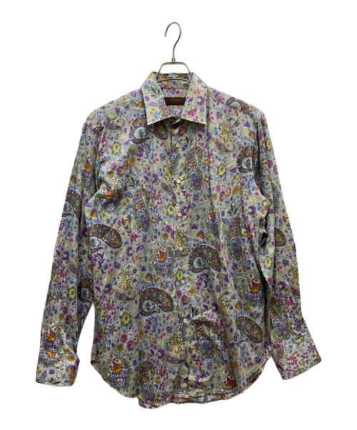 ETRO（エトロ）ETRO (エトロ) 総柄シャツ グレー サイズ:Lの古着・服飾アイテム