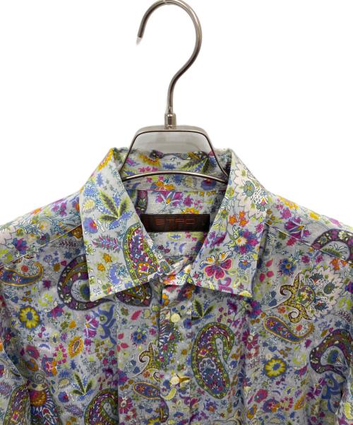 ETRO（エトロ）ETRO (エトロ) 総柄シャツ グレー サイズ:Lの古着・服飾アイテム