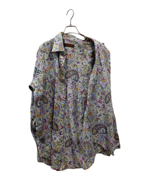 ETRO（エトロ）ETRO (エトロ) 総柄シャツ グレー サイズ:Lの古着・服飾アイテム