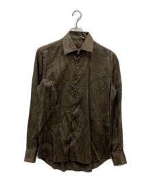 ETRO（エトロ）の古着「総柄シャツ」｜ブラウン